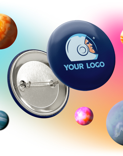 Badges floating